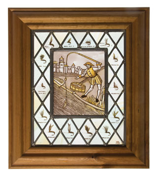 Treatuyse stained glass window